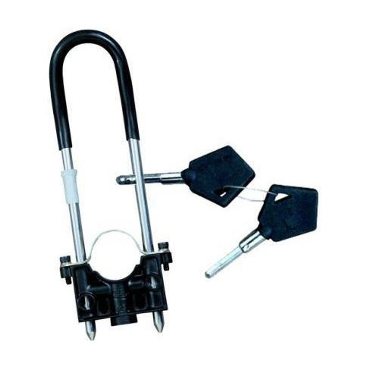 MK Mankrit Black Bike Front Wheel Lock - Image 3