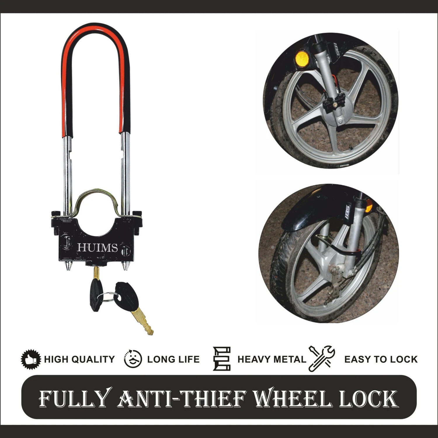 Image of Vtrust Petrol Tank Lock Set for Platina BS4, Discover BS4 Key Switch Lock (Silver)