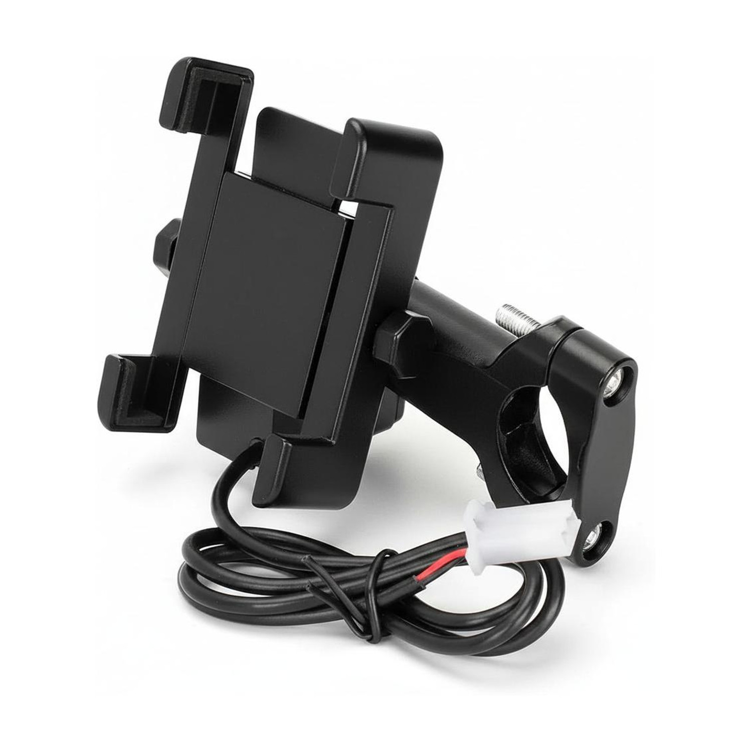 PriAn Auto Universal Bike Phone Holder with USB Charger, 360° - Image 1