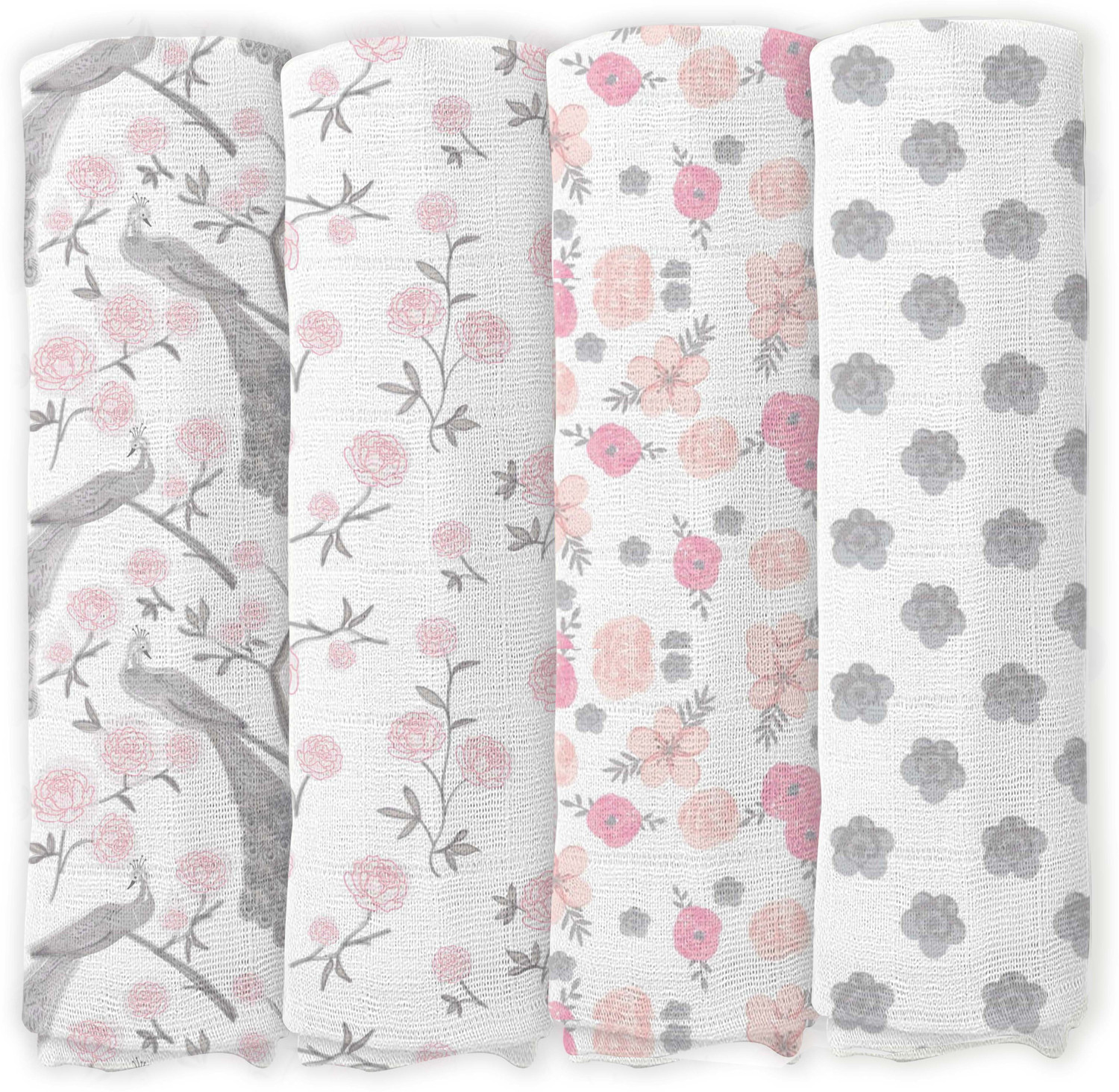 Image of Gratha Printed Crib Swaddling Baby Blanket for AC Room (Muslin, Multicolor)