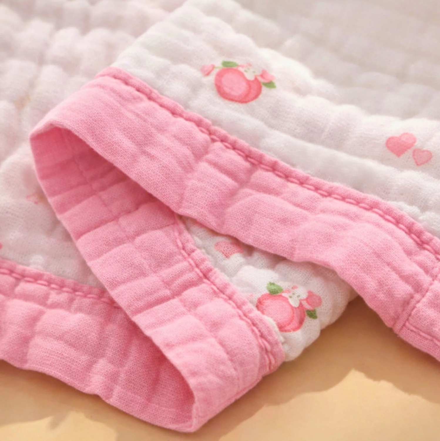 Image of Gratha Printed Crib Swaddling Baby Blanket for AC Room (Muslin, Multicolor)