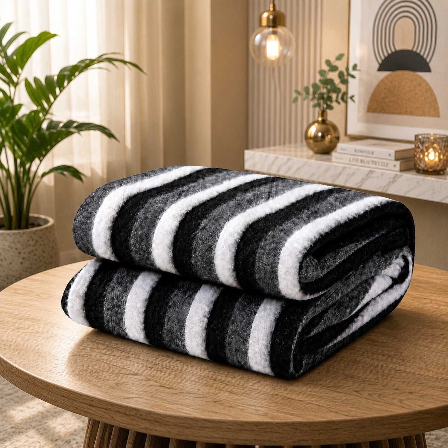 Huemic Striped Single AC Blanket - Image 5
