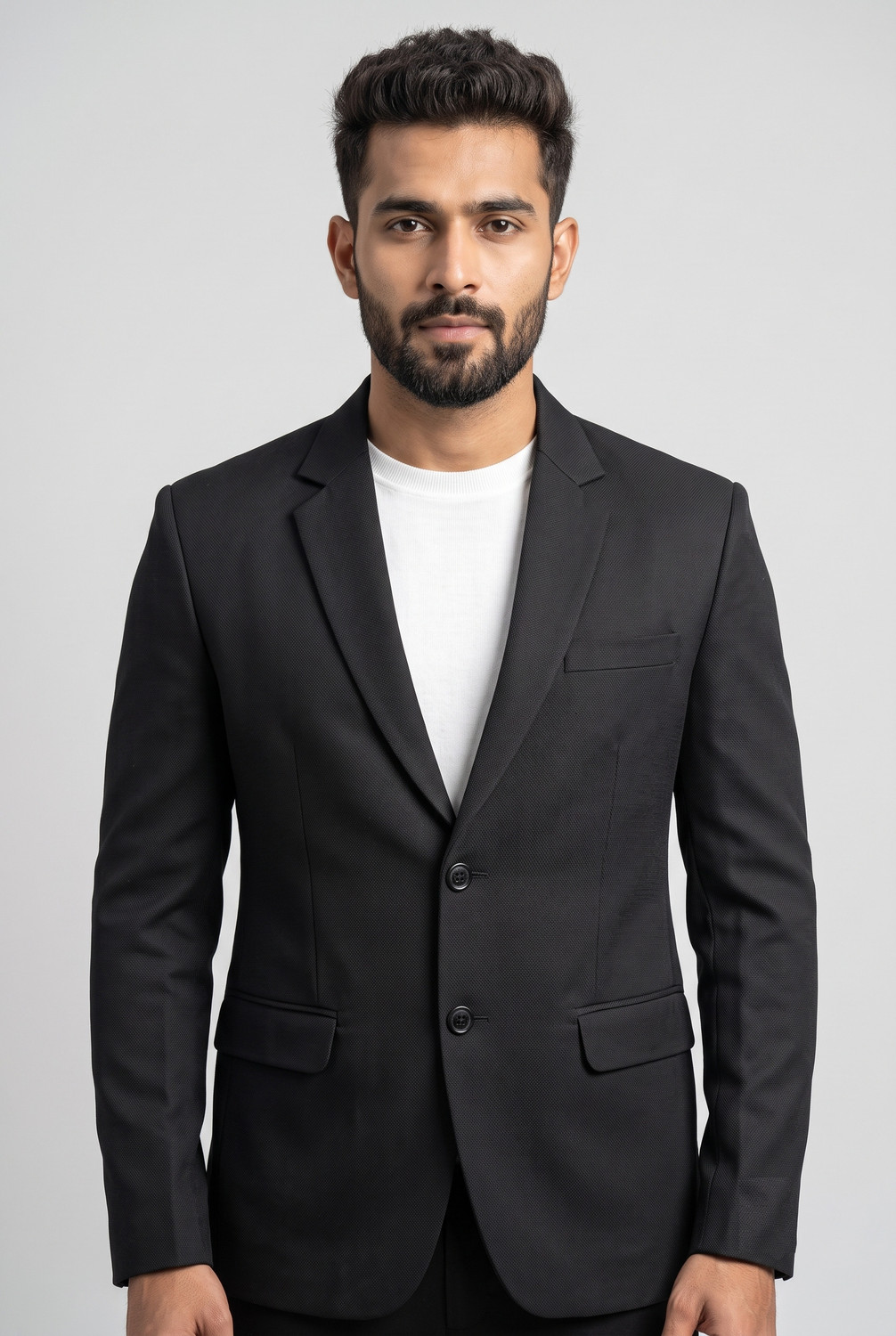 Heaven's Men's Solid Single Breasted Blazer - Image 3