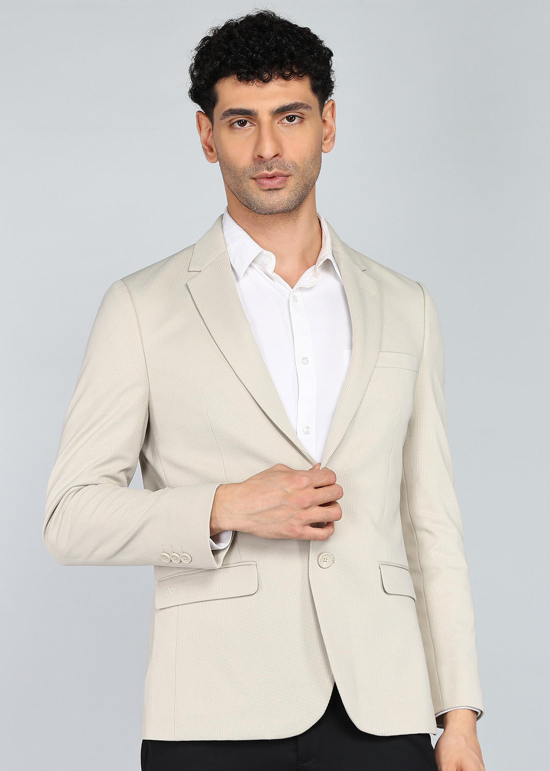 PETER ENGLAND Solid Tuxedo Style Blazer - Image 6
