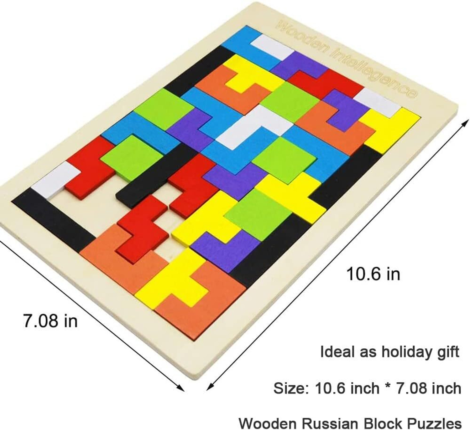 Image of DARKFISH Montessori Wooden Puzzle Board - IQ Building Shape Matching Game for Kids Gaming Accessory Kit (Multicolor, For Android)