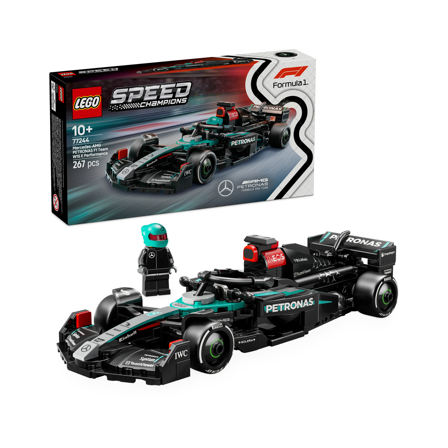LEGO Speed Champions Mercedes-AMG F1 W15 Race Car - Image 1