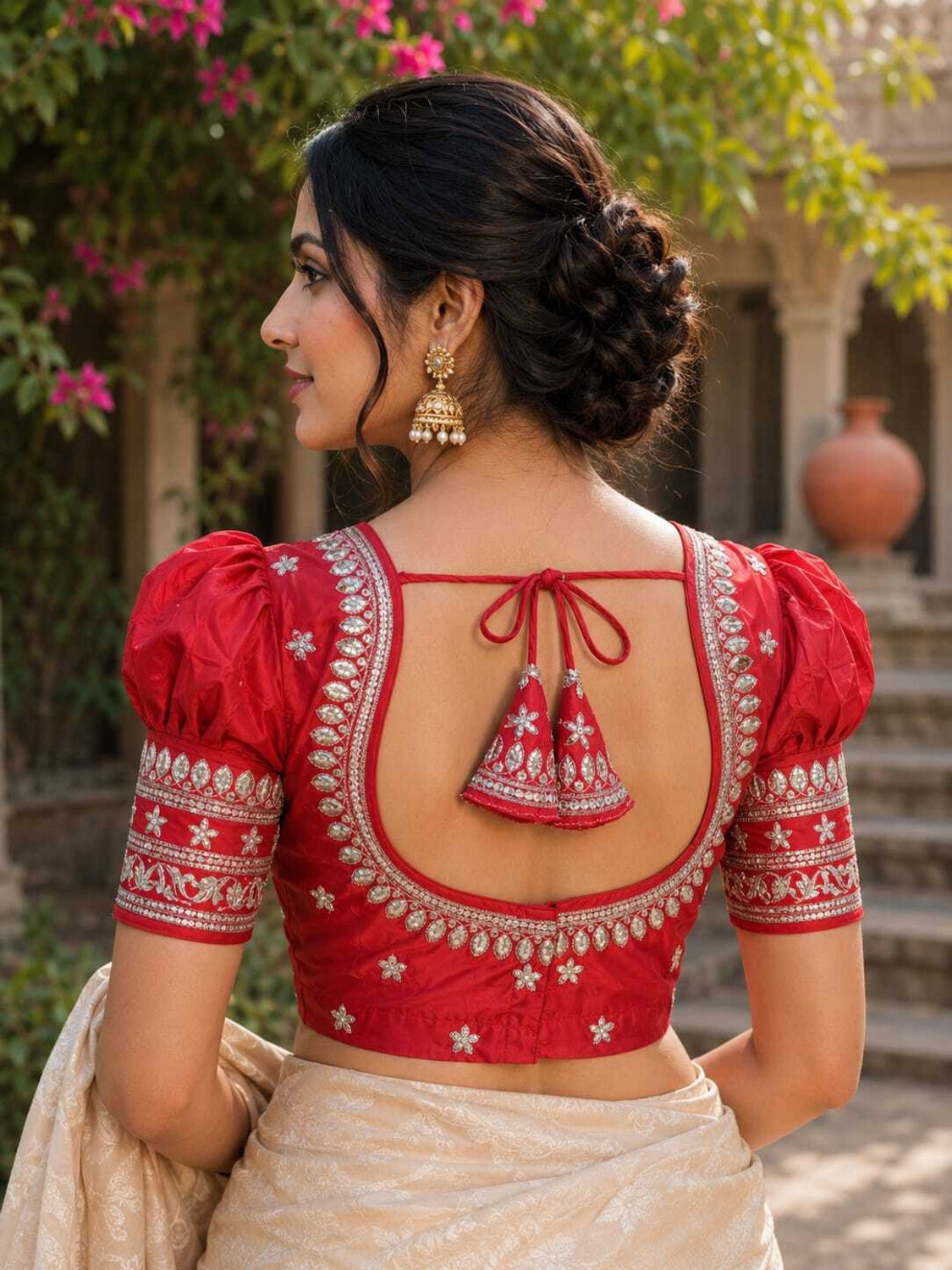 Image of STITCH N SOLUS Sweetheart Neck Women Blouse