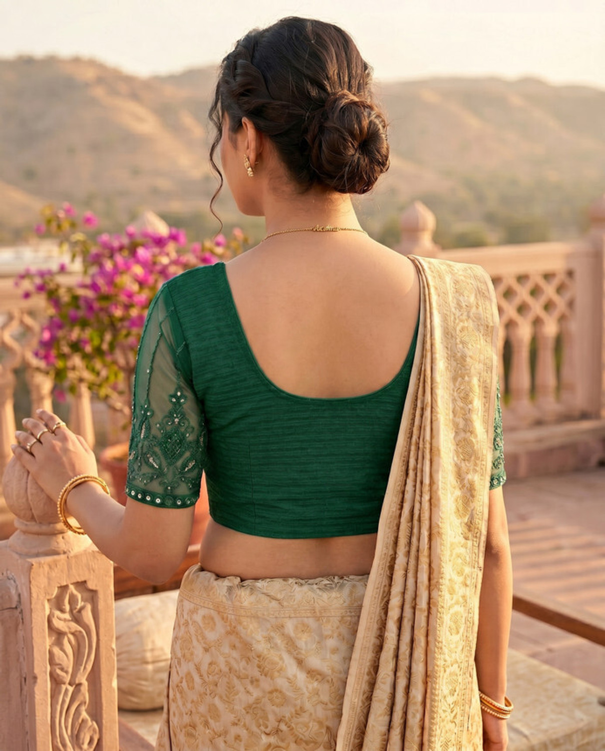 Image of SCUBE DESIGNS Round Neck Women Blouse