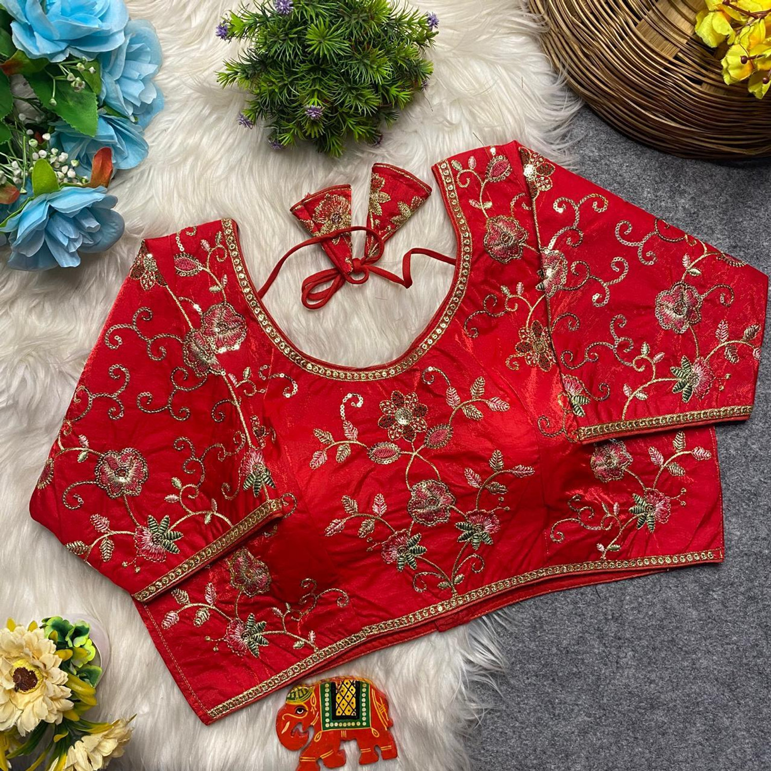 Image of STITCH N SOLUS Sweetheart Neck Women Blouse