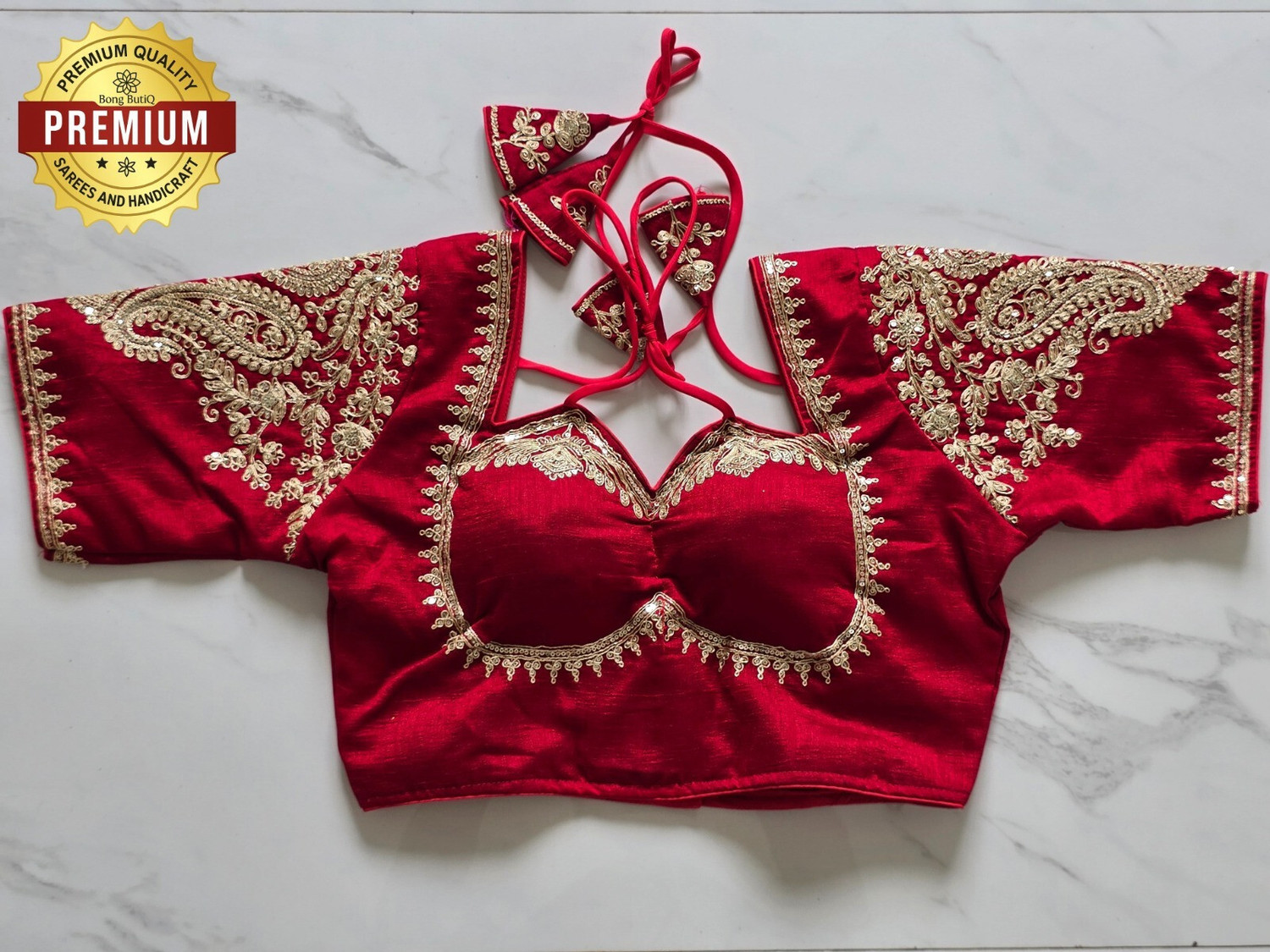 Image of STITCH N SOLUS Sweetheart Neck Women Blouse