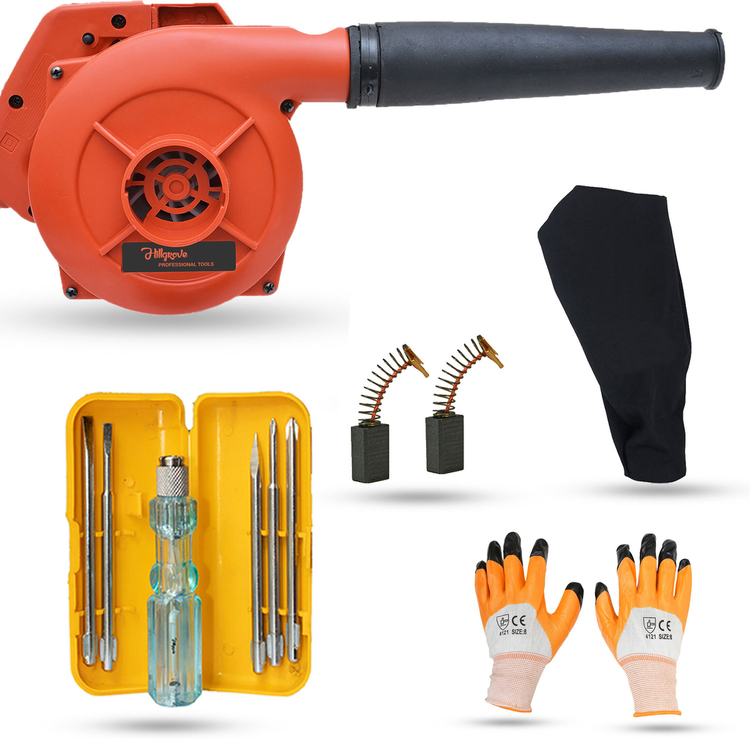 Hillgrove HGCM699M1 Air Blower Gun Machine and Suction Dust Cleaner for AC/Computer/Home Forward Curved Air Blower