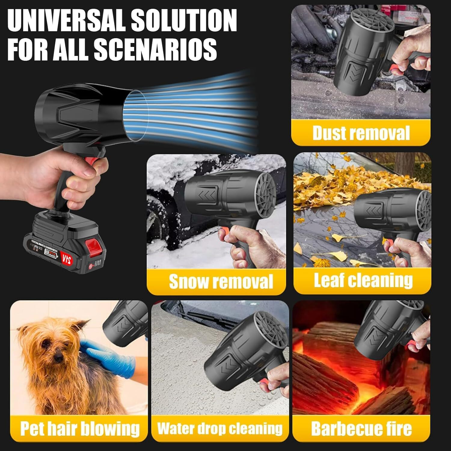 Image of Flipkart SmartBuy 48V Cordless Air Blower Turbo Jet High Power Dust Cleaner Forward Curved Air Blower (Cordless)