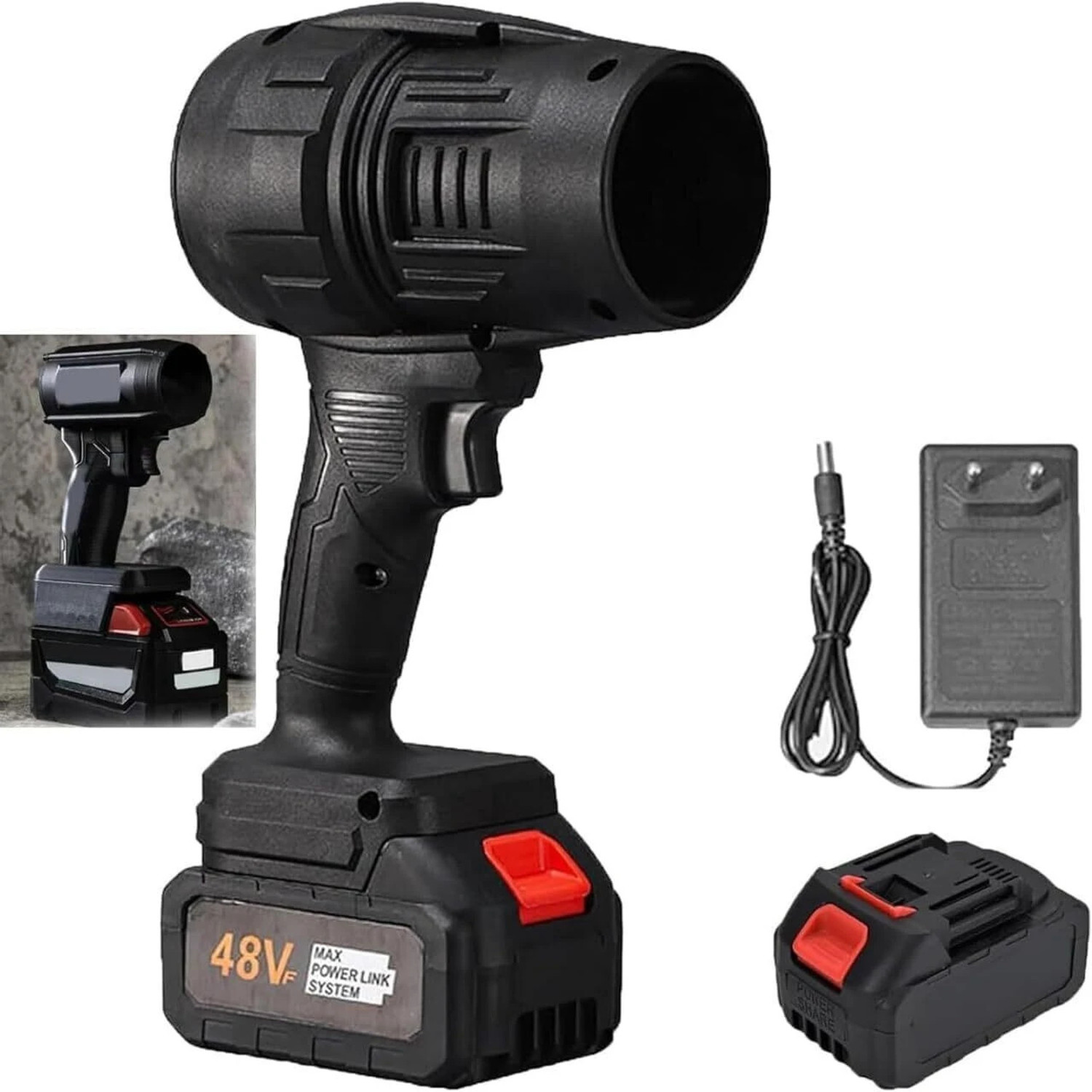 lsjydf High-Performance Car Jet Blower for Fast Drying Powerful Air Booster Forward Curved Air Blower