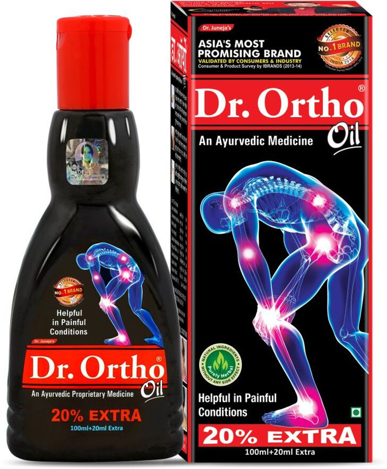 Image of Vadic Magnetic Ortho Pain Killer Oil Combo Pack Liquid (3 x 1 Units)