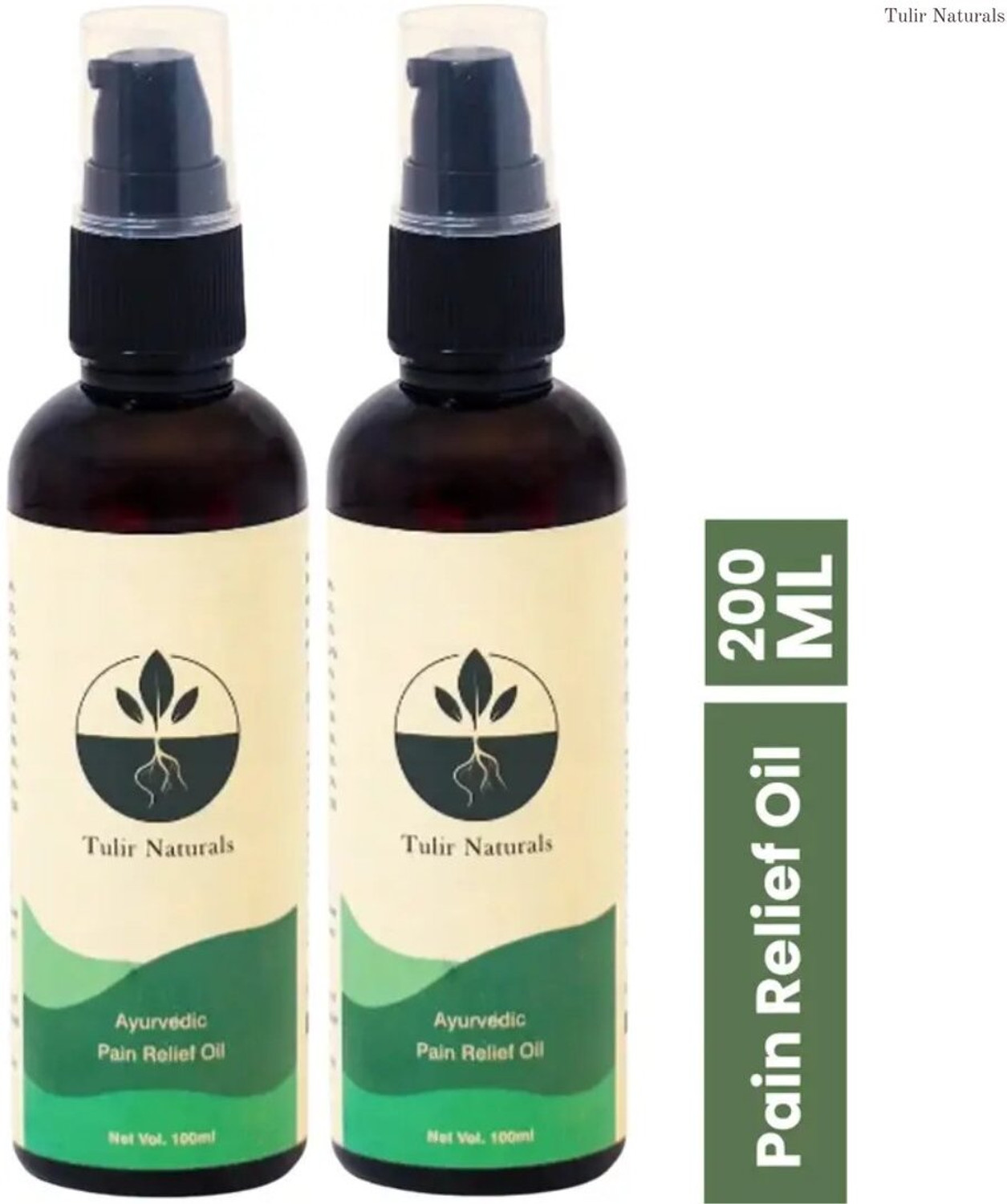 Image of Tulir Naturals Pain Oil | Ayurvedic Pain Relief for Back Pain Liquid (2 x 100 ml)
