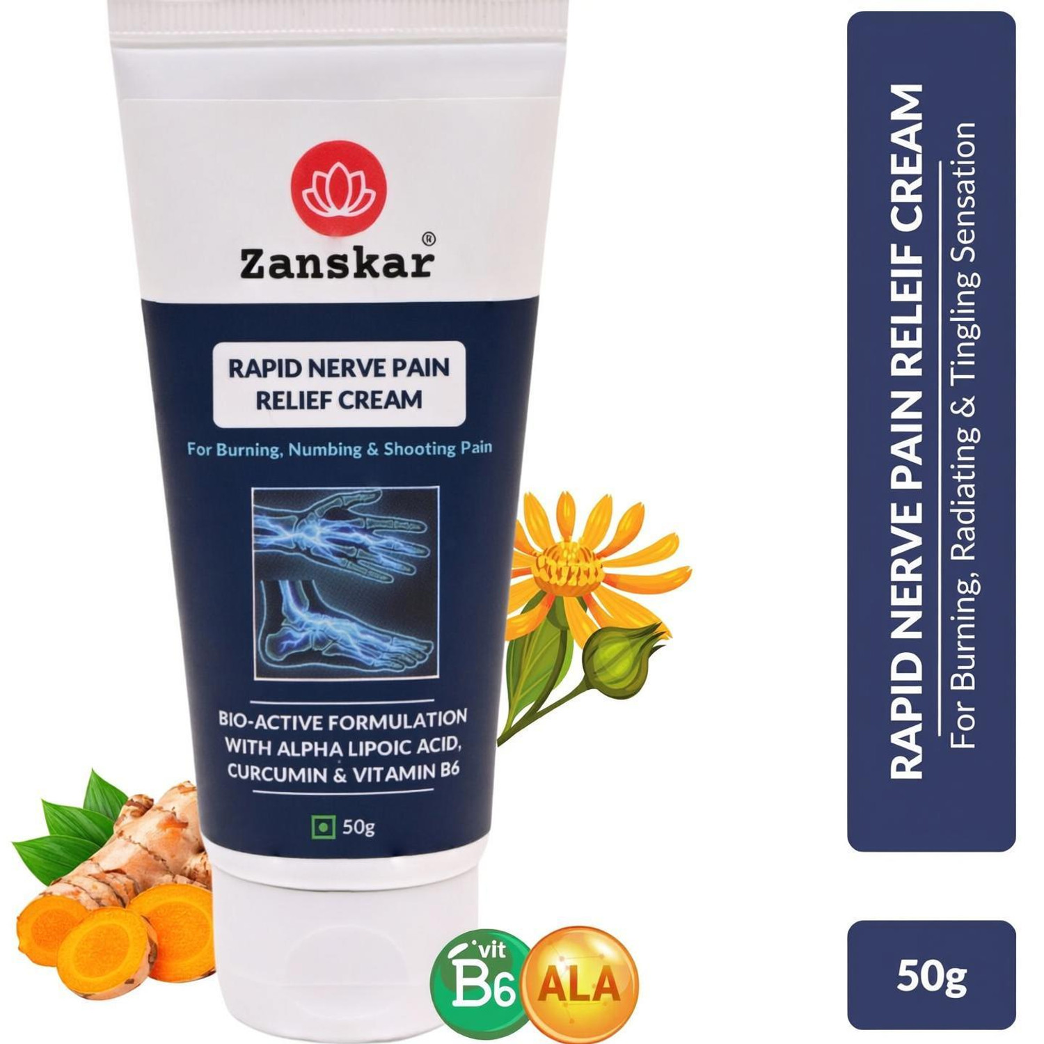 Zanskar Rapid Nerve Pain Relief Cream 50g - Image 1