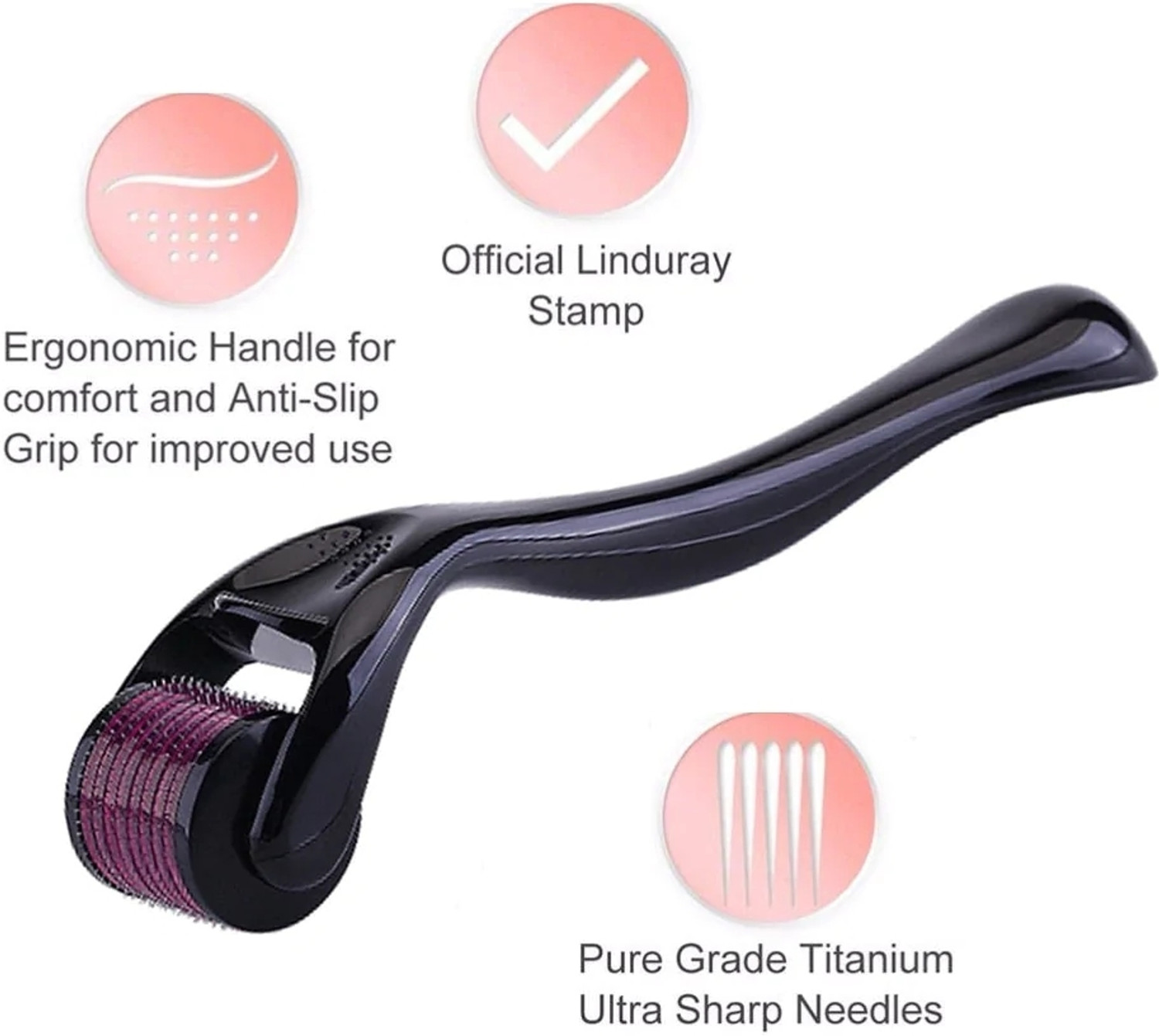 Image of scotbeauty Derma roller hair 0.5mm for Acne, Skin Hair Loss hair growth titanium roller (120 ml)