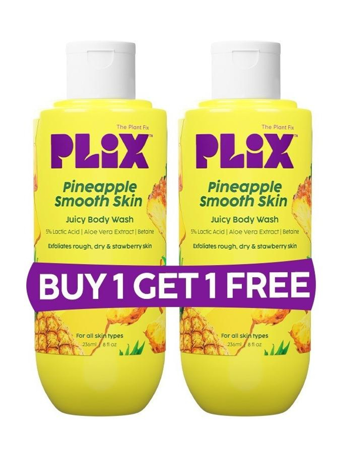 The Plant Fix Plix Pineapple Lactic Acid Body Wash - Image 6