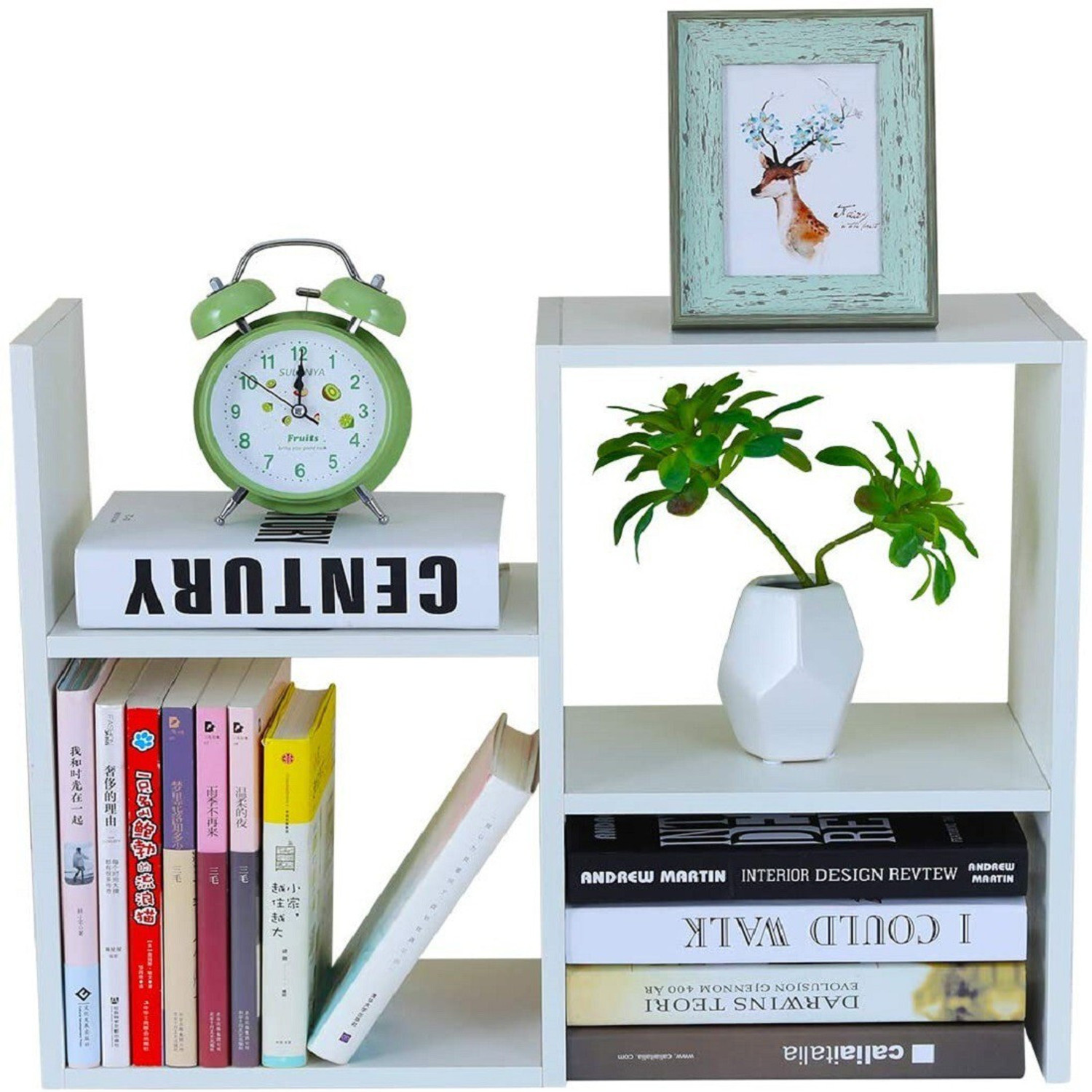 Image of Eemway Metal Open Book Shelf (Finish Color - black, DIY(Do-It-Yourself))