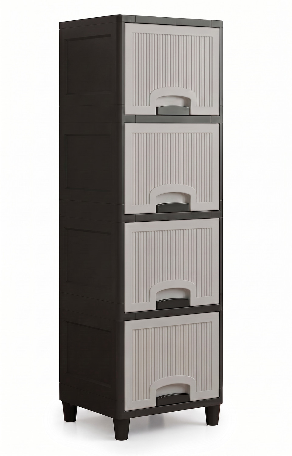 Image of VISEMAN Designer Desktop Tool and Part Organizer Plastic Semi-Open Book Shelf (Finish Color - grey, DIY(Do-It-Yourself))