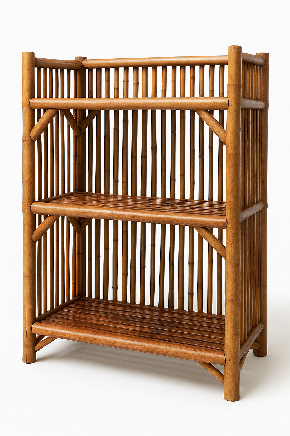 AFCane Craft 3-Tier Wooden Bookshelf | Premium Bamboo Storage Rack for Books,Home Essentials Cane Open Book Shelf Price in India - Buy AFCane Craft 3-Tier Wooden Bookshelf | Premium Bamboo Storage Rack for Books,Home Essentials Cane Open Book Shelf online at Flipkart.com
