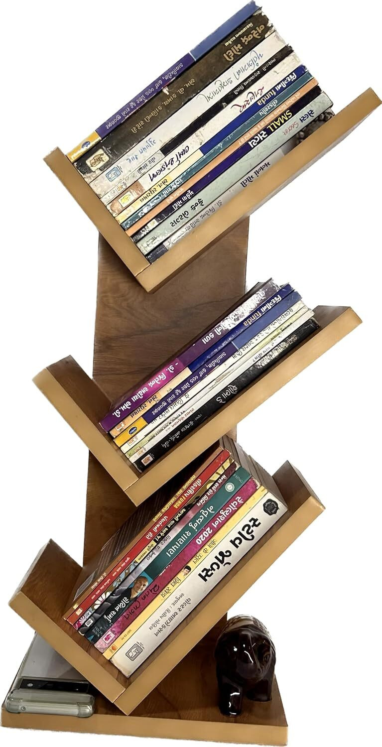 Image of Eemway Metal Open Book Shelf (Finish Color - black, DIY(Do-It-Yourself))