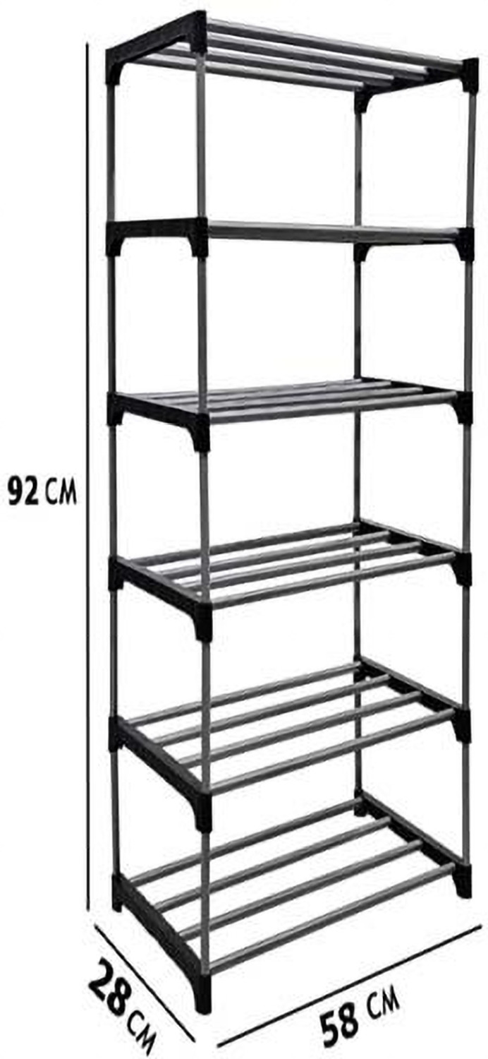Image of Eemway Metal Open Book Shelf (Finish Color - black, DIY(Do-It-Yourself))