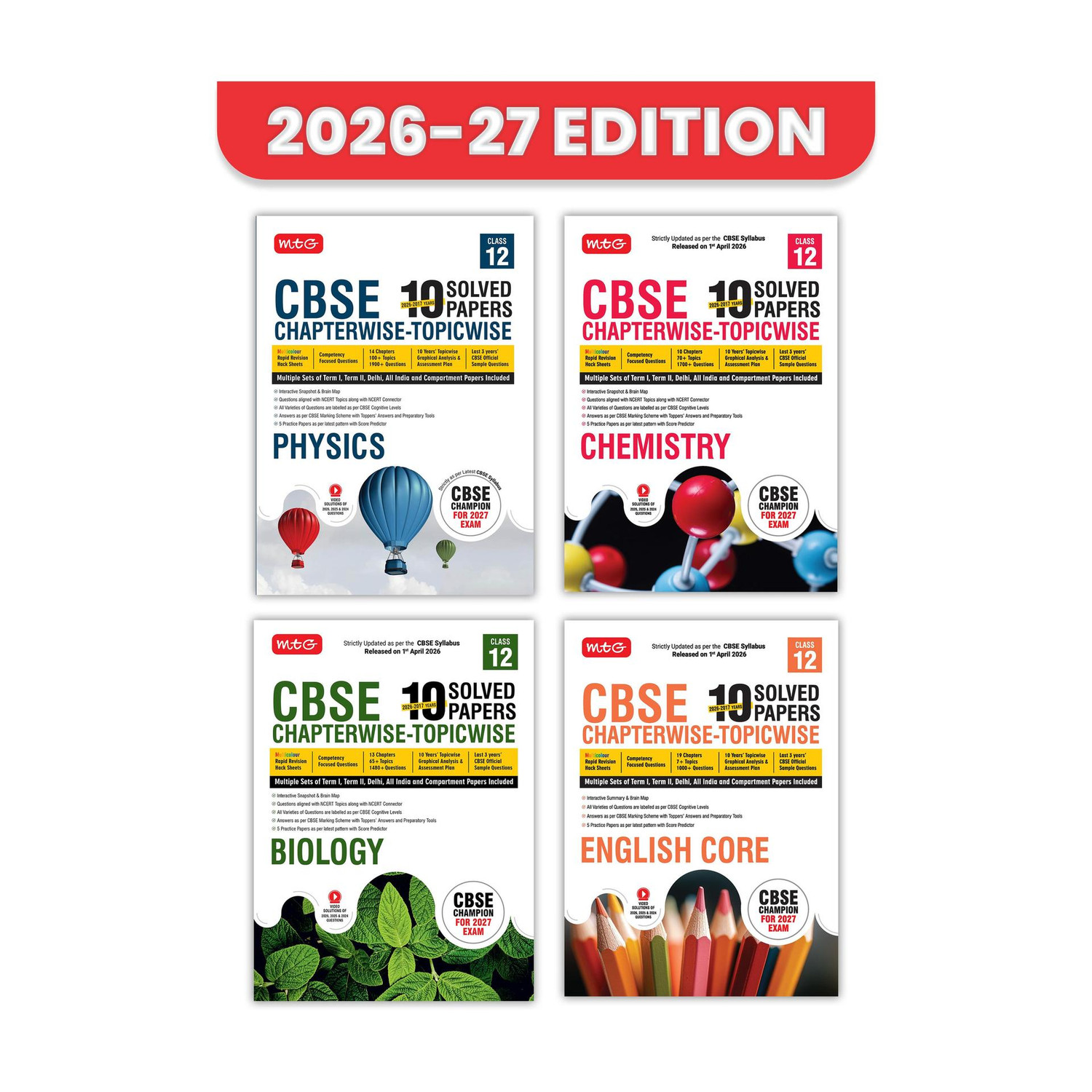 MTG Learning Media Pvt. Ltd. MTG CBSE Class 12 PYQs 10 Years Solved - Image 1