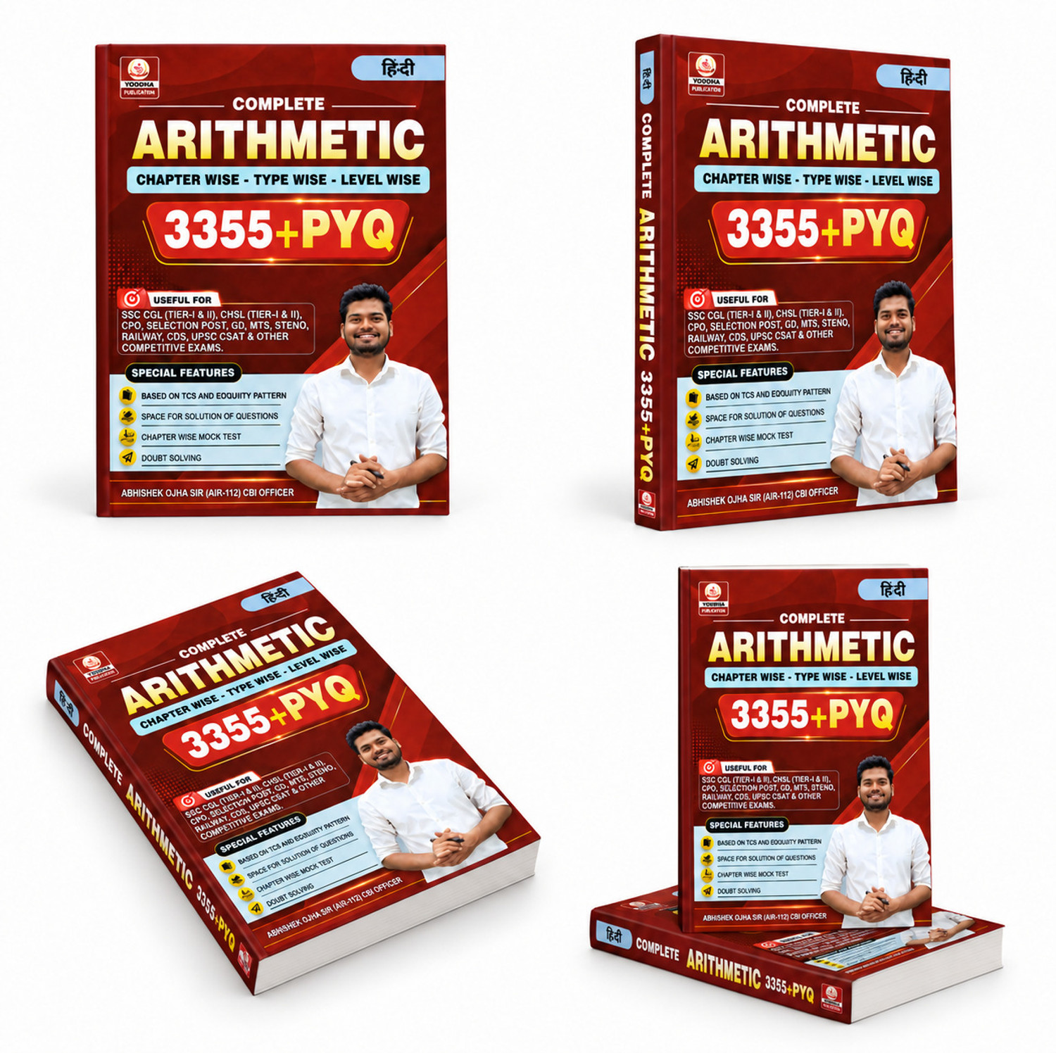 Yoddha Publication Yoddha Complete Arithmetic Maths PYQ Book Hindi - Image 1