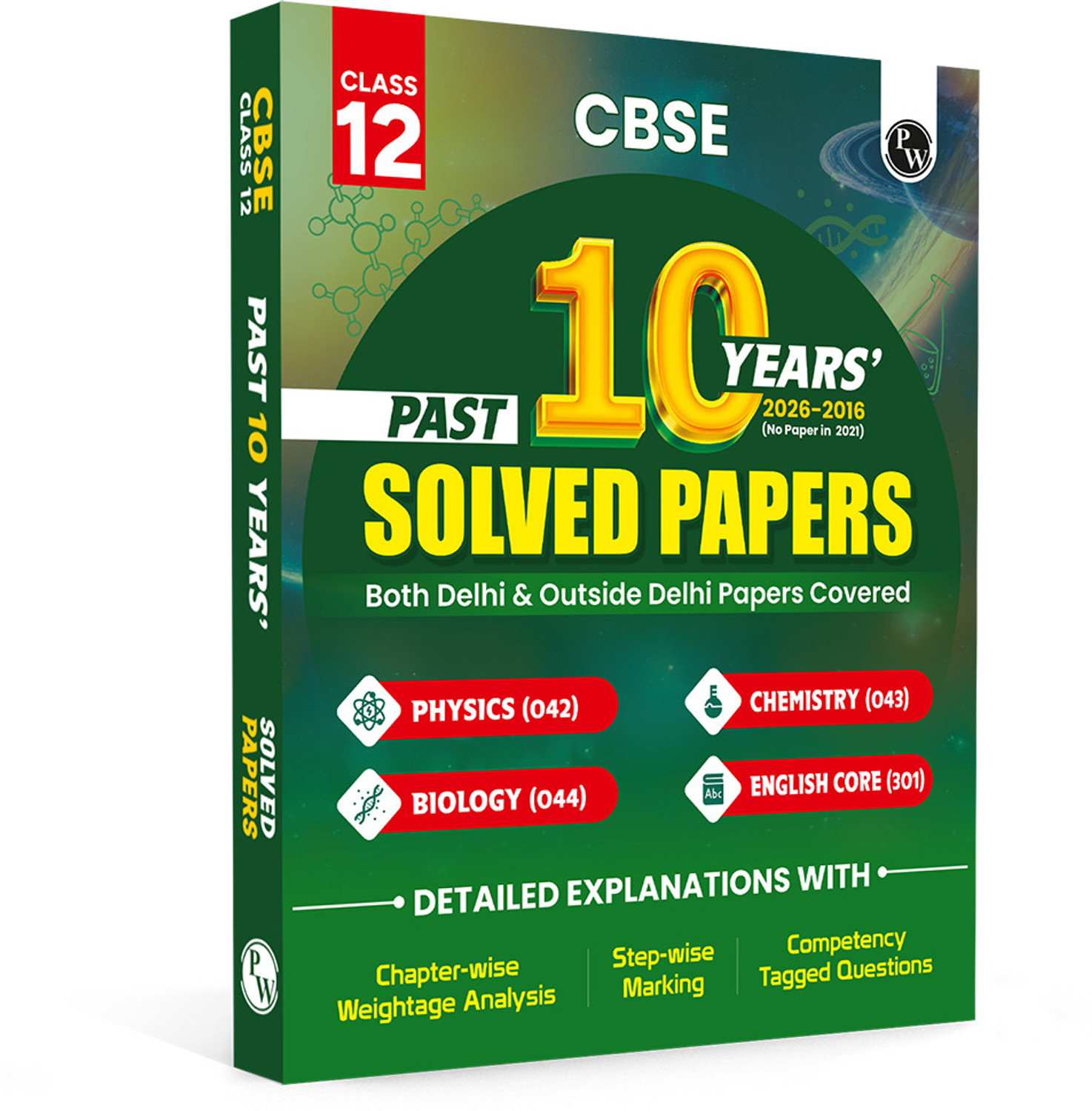 PW CBSE Class 10 PYQs - Past 10 Years Solved Papers PCBE For 2027 Exams