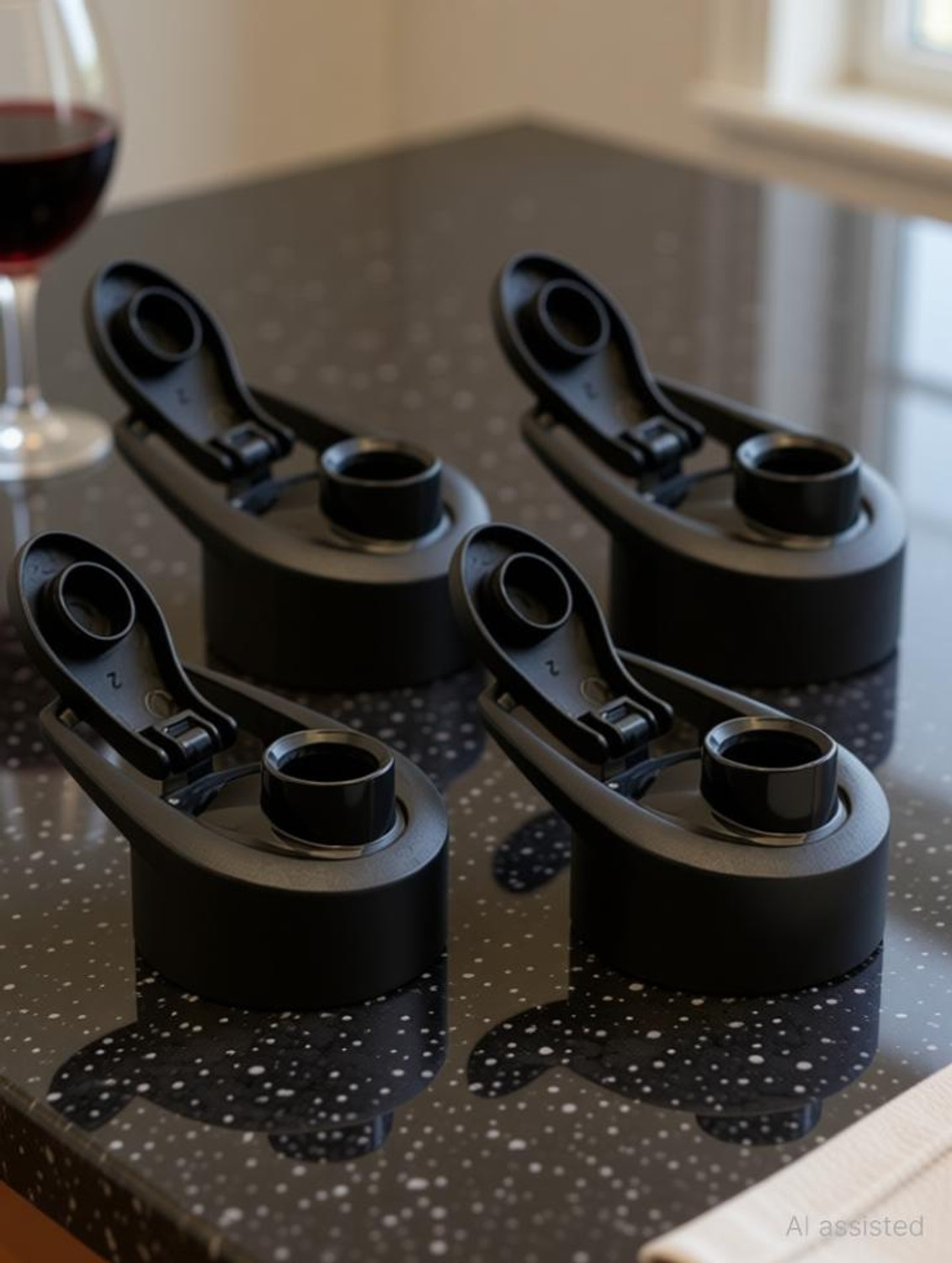 Image of uttakava Plastic Bottle Stopper (Black)