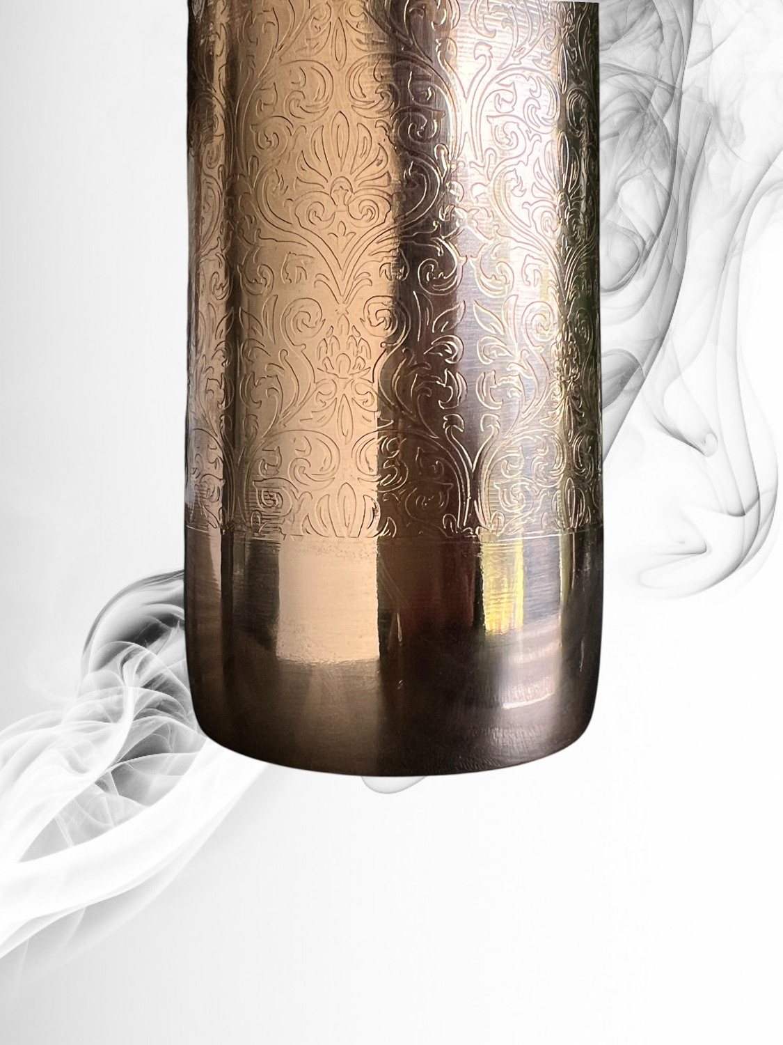 Image of THE ROYAL TEAK Antique plain copper bottle 950 ml Copper Bottle (Pack of 1, Copper)