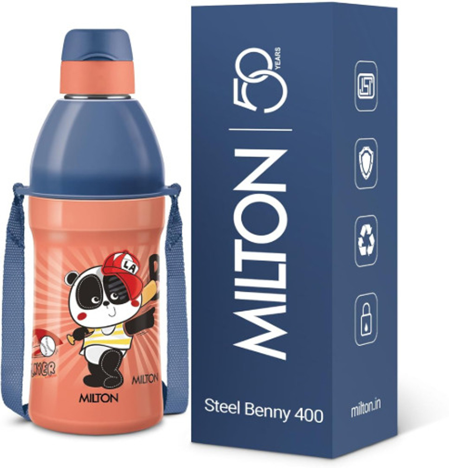 Image of MILTON VOE 750 750 ml Stainless Steel Bottle (Pack of 1, Orange)