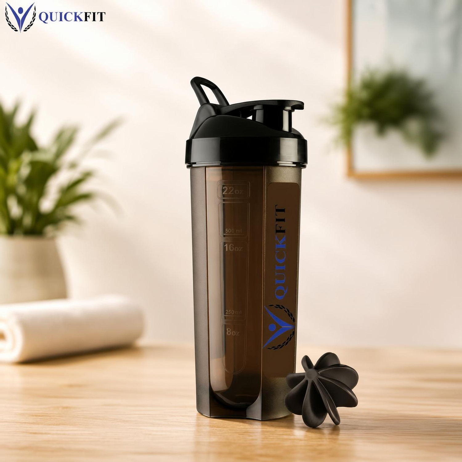 Quickfit Gym Typhoon Shaker Bottle 100% Leakproof - Image 1