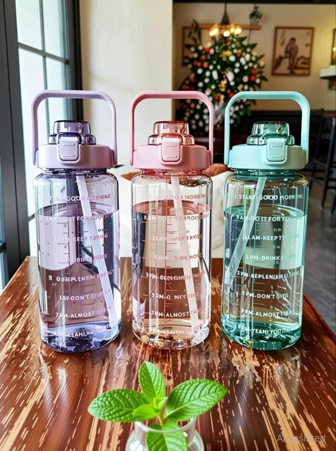 Image of MYLN TRANSPARENT X262 2000 ml Silicone Bottle (Pack of 3, Multicolor)