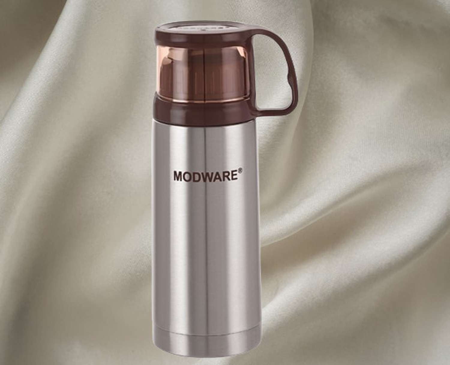 Image of MODWARE Vacuum Insulated Stainless Steel Water Bottle Thermos Flask For Office, Travel- 500 ml Steel Bottle (Pack of 1, Silver)