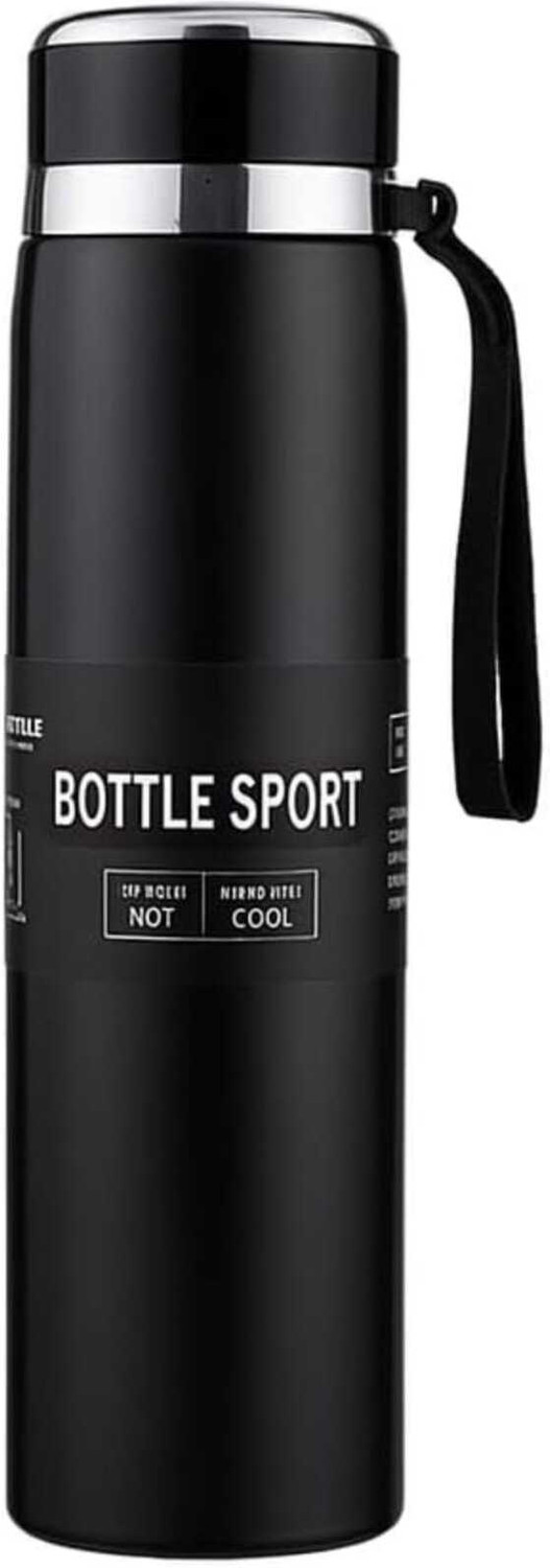 Image of Danae Insulated Hot and Cold Water Bottle Leak-Proof & BA Free 1000 ml Stainless Steel Bottle (Pack of 1, Silver)