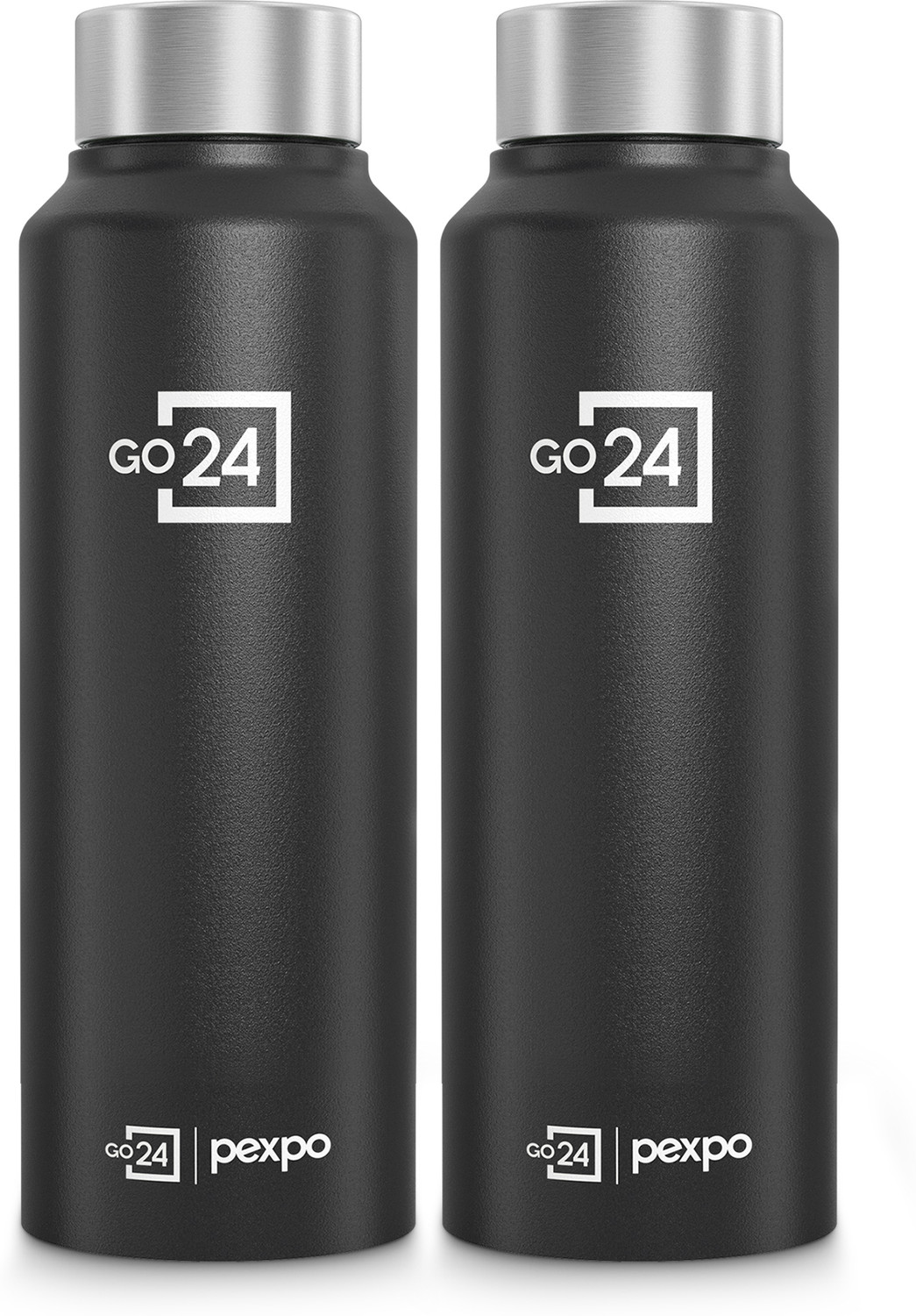 Image of pexpo UMBRO Stainless Steel Leakproof Fridge Water Bottle Home & Kitchen, Office 700 ml Steel Bottle (Pack of 2, Blue)