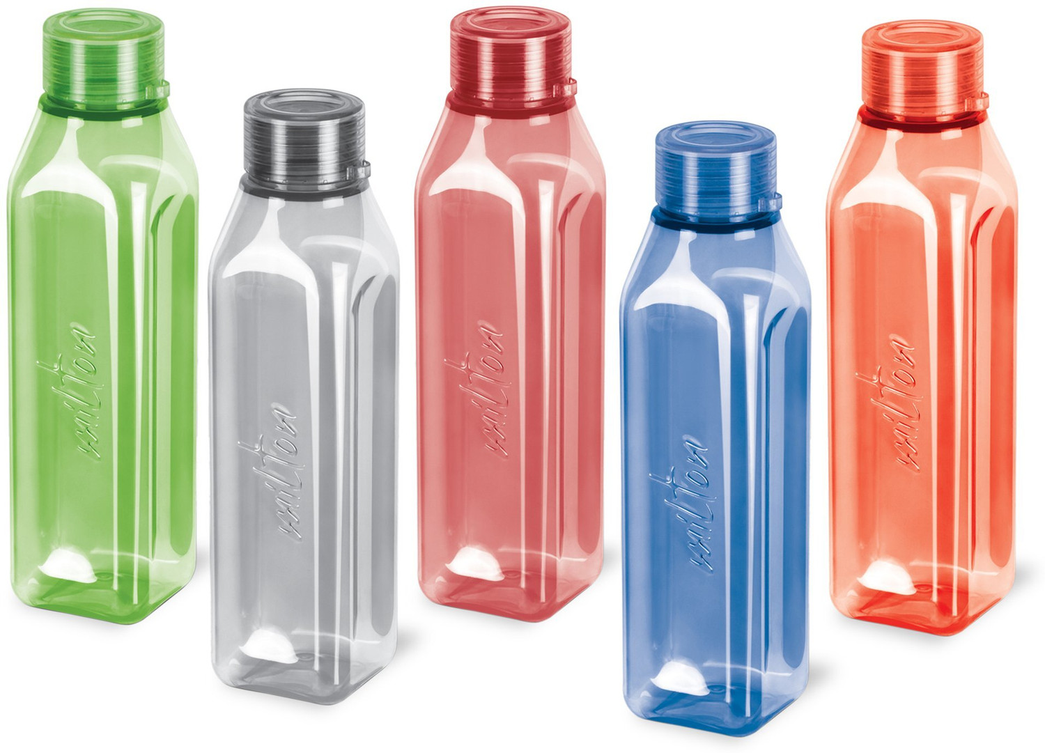 MILTON Prime Water,1 Litre Each, 1000 ml PET Bottle (Pack of 5, Multicolor)