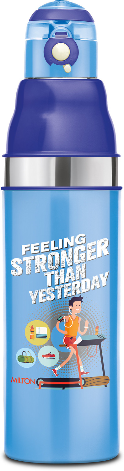 Image of MILTON Fame 600 bottle Teal blue 500 ml Steel Bottle (Pack of 1, Light Blue)
