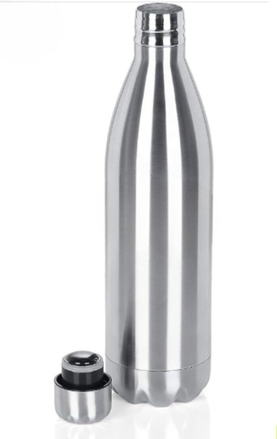 Image of Danae Insulated Hot and Cold Water Bottle Leak-Proof & BA Free 1000 ml Stainless Steel Bottle (Pack of 1, Silver)