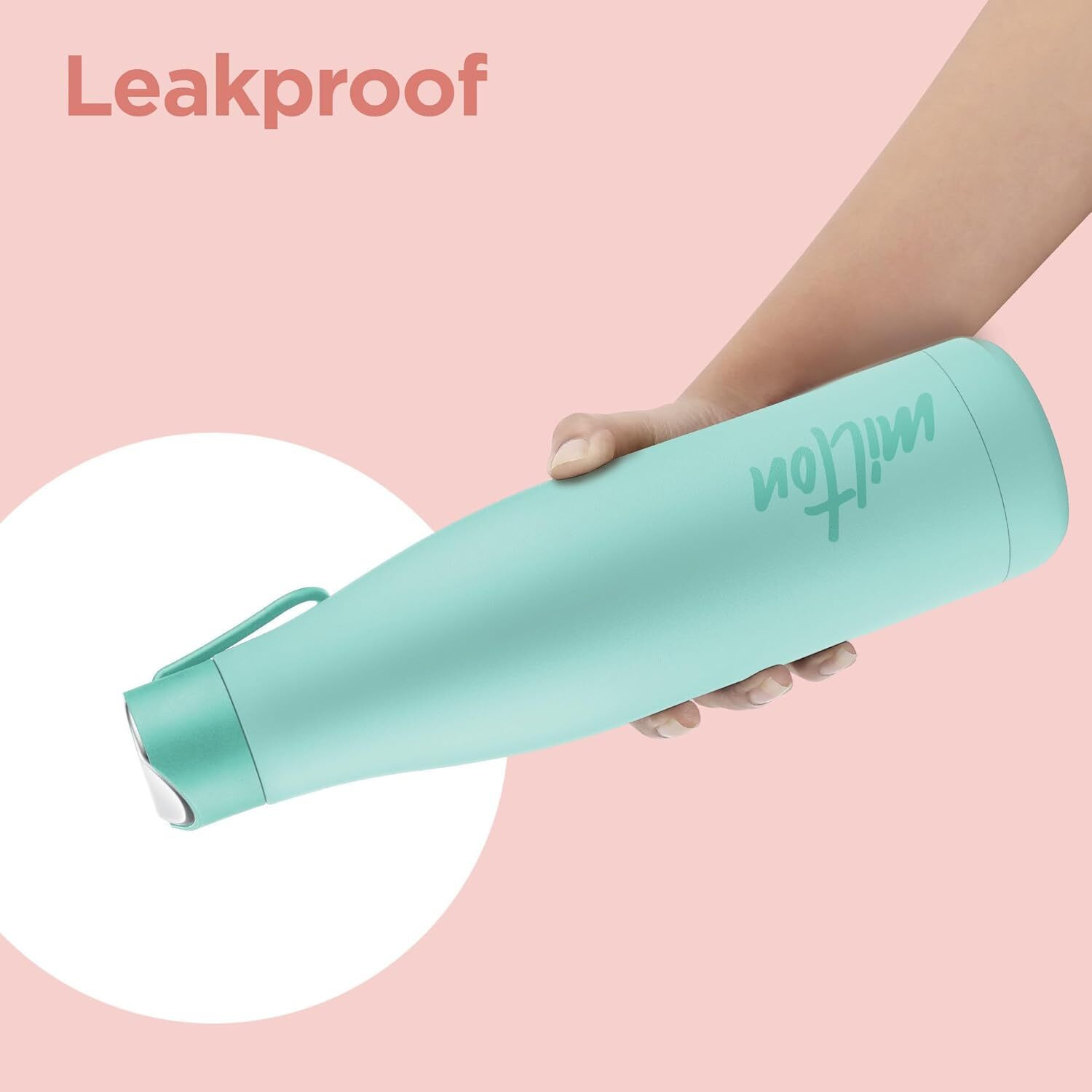 Image of MILTON Fame 600 bottle Teal blue 500 ml Steel Bottle (Pack of 1, Light Blue)