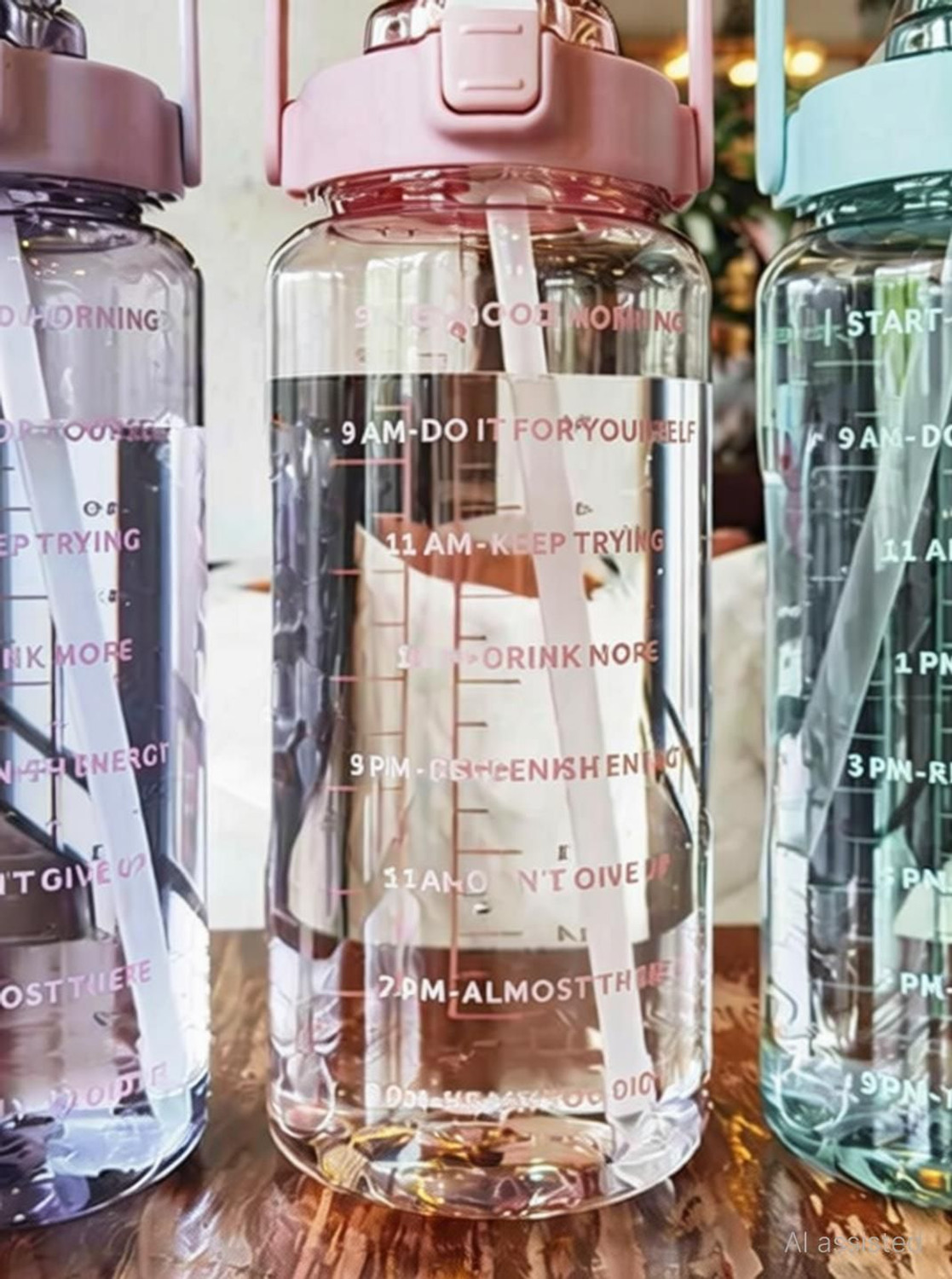 Image of MYLN TRANSPARENT X262 2000 ml Silicone Bottle (Pack of 3, Multicolor)