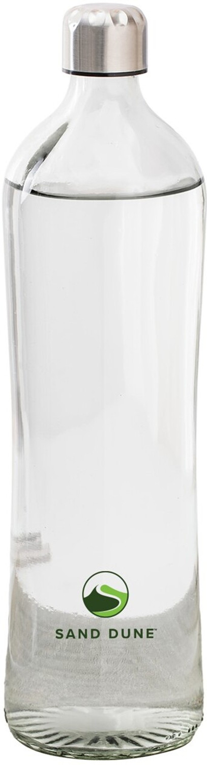 Image of drb Glass Water Bottle 1 Ltr with Protective Silicone cover 1000 ml (Black)