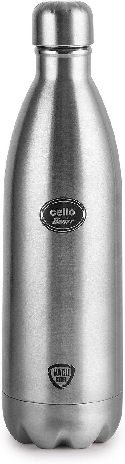 Image of Cello Silver Bottle Swift 1500 ml Stainless Steel Flask (Pack of 1, Steel /Chrome)