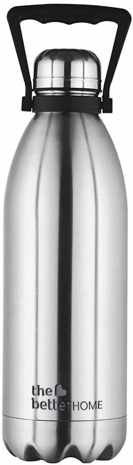 Image of Cello Silver Bottle Swift 1500 ml Stainless Steel Flask (Pack of 1, Steel /Chrome)