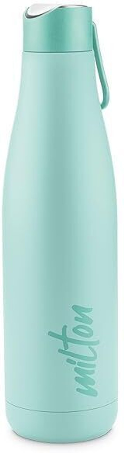 Image of MILTON Fame 600 bottle Teal blue 500 ml Steel Bottle (Pack of 1, Light Blue)