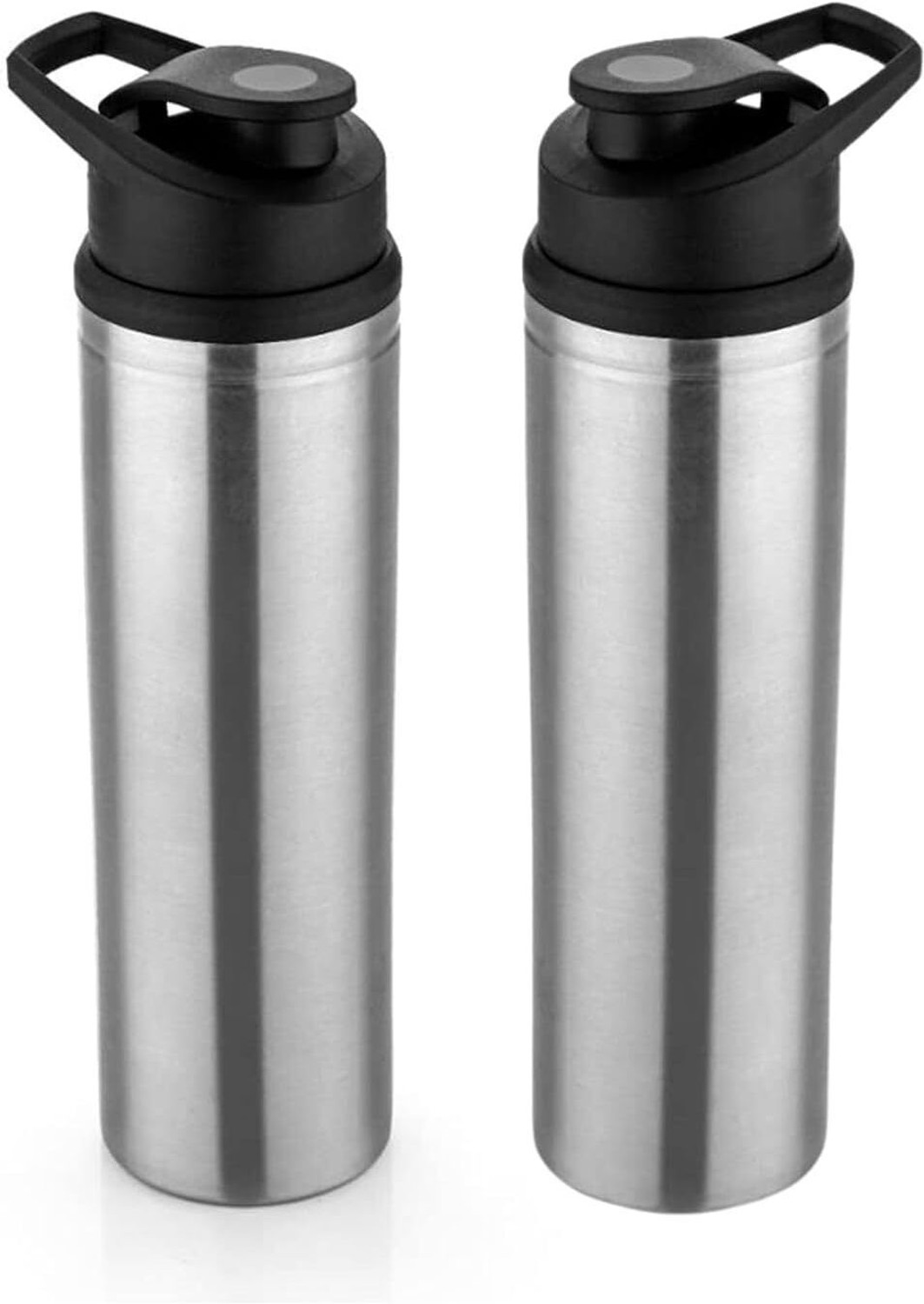 Image of ECOLEX Stainless Steel Sipper Water Bottle 900 ML Pack of 2 900 ml Stainless Steel Sipper (Pack of 2, Steel /Chrome)