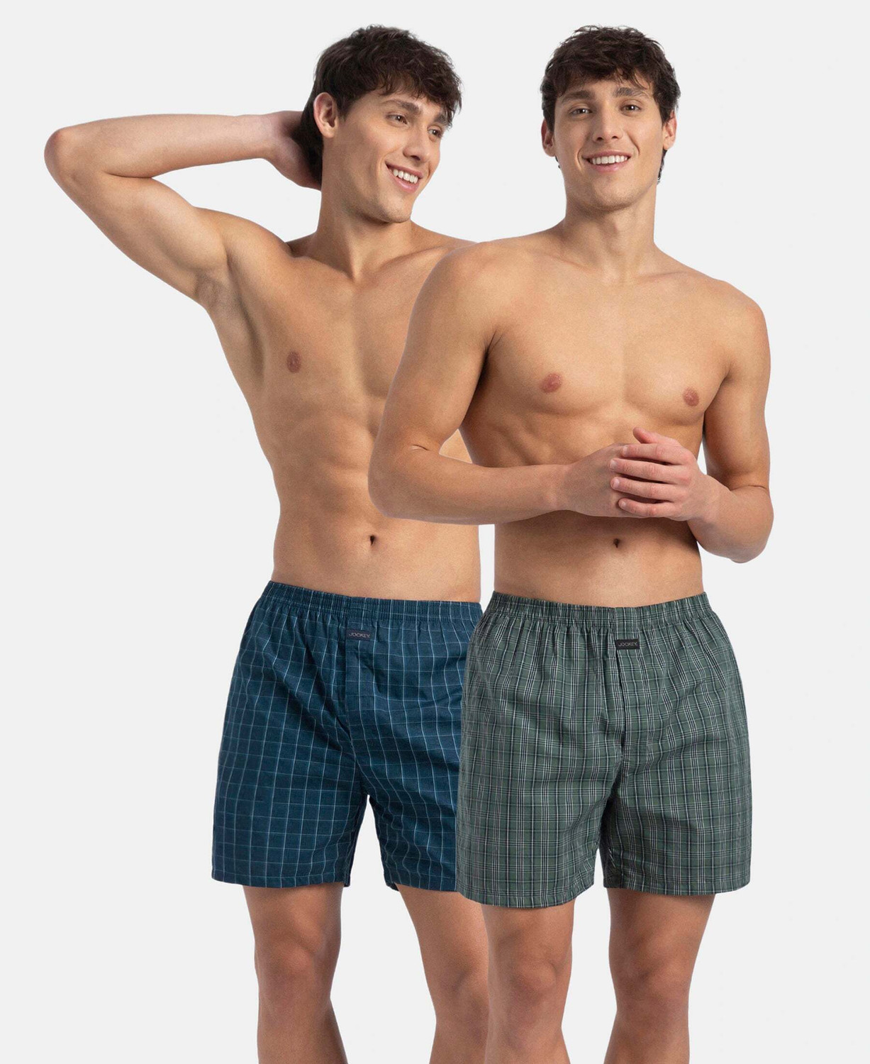 Image of JOCKEY Pack of 2 Checkered Men Boxer