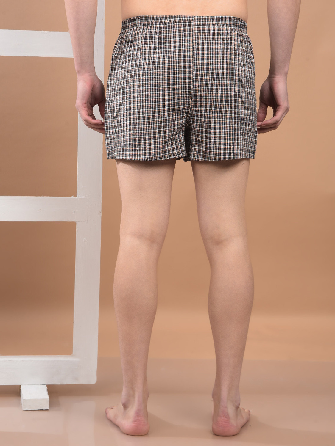 Image of Dollar Pack of 3 Checkered Men Boxer